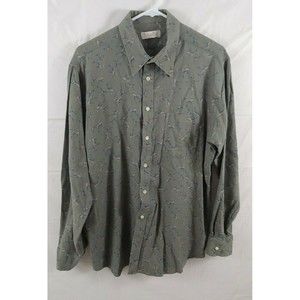 Vtg Viyella Mens Shirt Sz 17 Short Sleeve Newwool Cotton England Mallard Duck